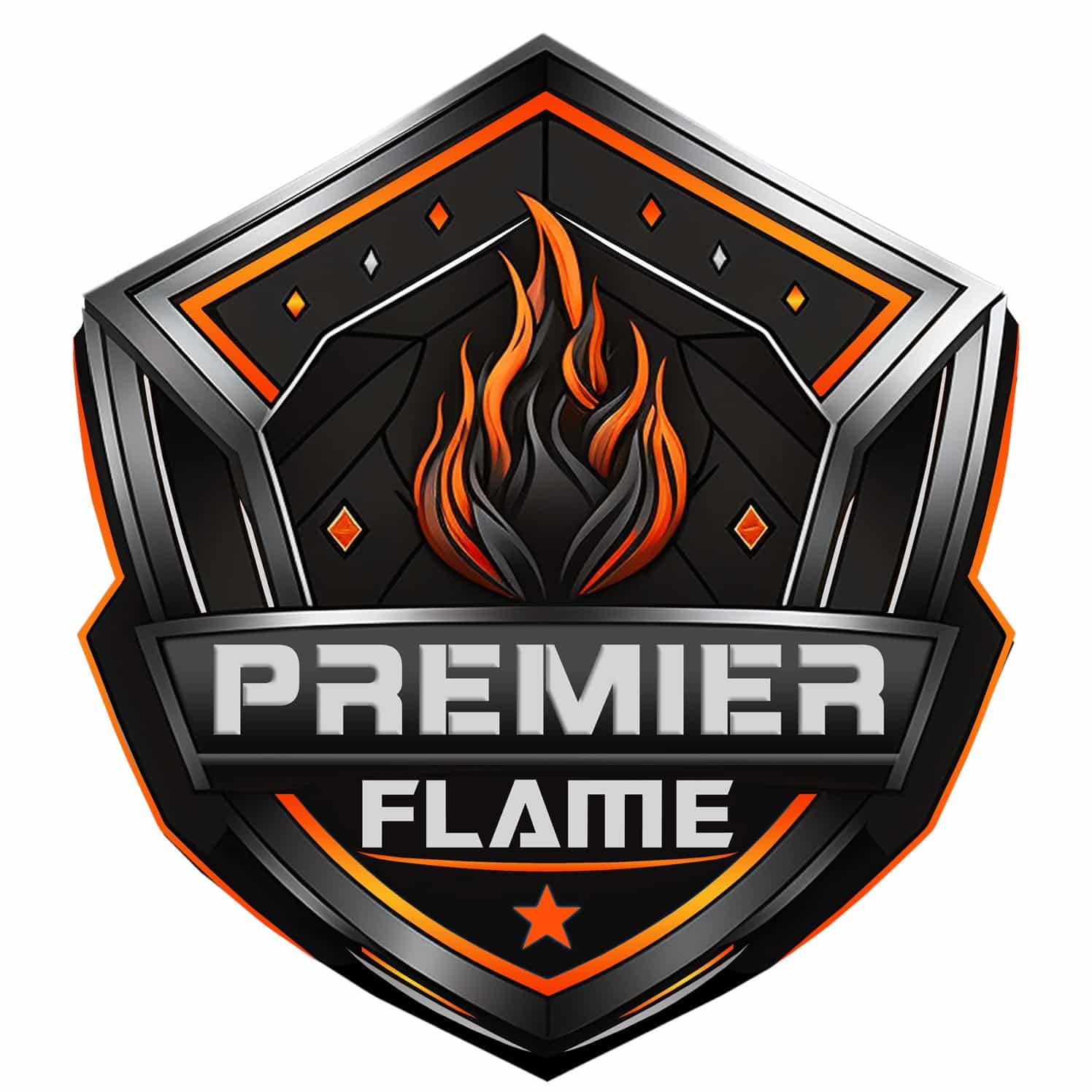 Premier FLAME Logo Badge 2023 final WHITE LETTERS (Copy)